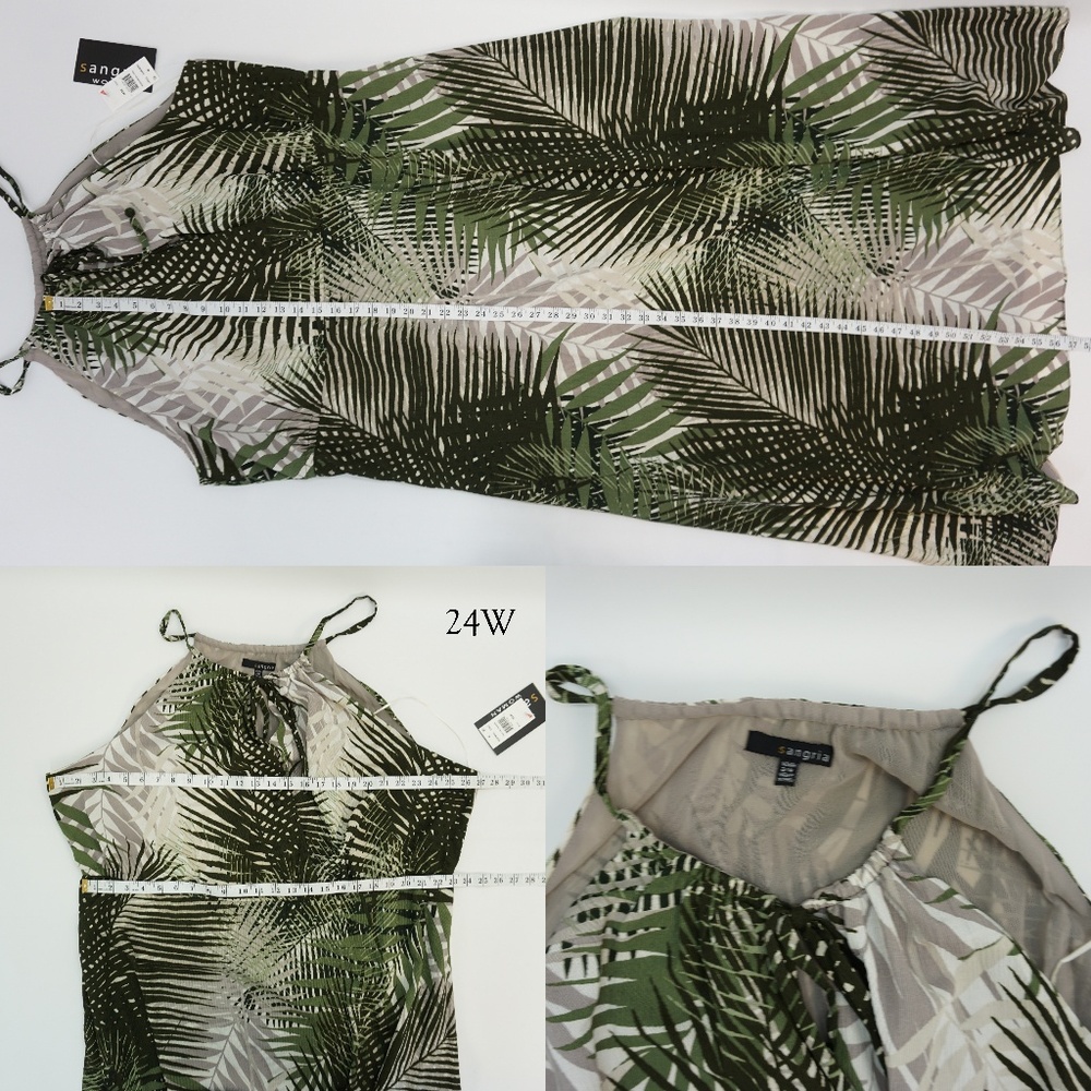 Sangria Sleeveless Keyhole Floral Print Maxi Dress - Picture 4 of 5